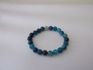 Bracciale in Agata Blu